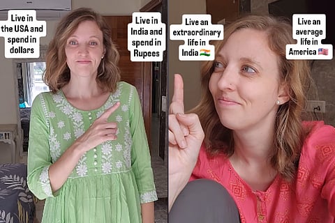 An American woman said she left an average life in the US to live in India