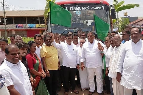 Bommanahalli-Savanur bus run started