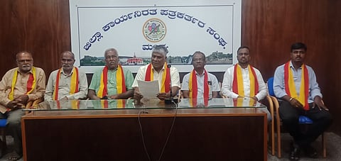 Karave press conference Mandya