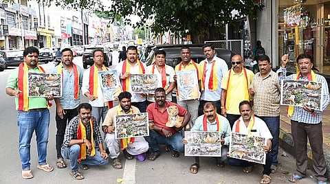 Killing of tigers in Male Madeshwara forest Protest in Mysore