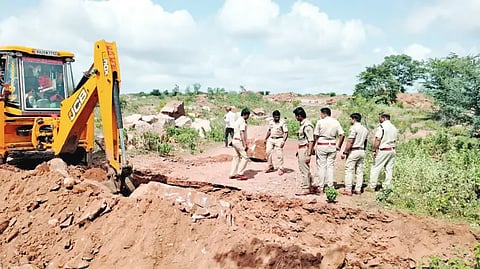 Action to prevent illegal stone mining