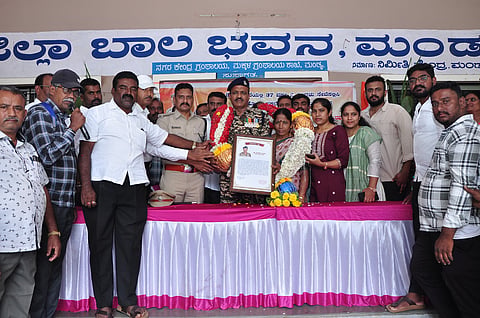 Congratulatory ceremony for retired soldiers Mandya