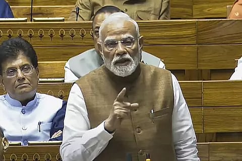 PM Modi in Parliament