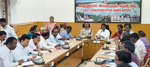Preliminary meeting in the background of CM visit Mandya