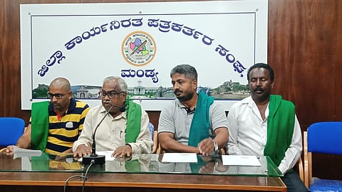 Zilla Raitha Sangh Press Conference Mandya