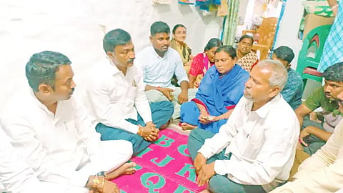 MLA Bhimasena Chimmanakkatti offers condolences to the family of the deceased student
