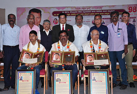 Awards ceremony at PES College Mandya
