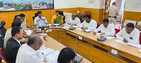 District level awareness monitoring committee meeting Mandya