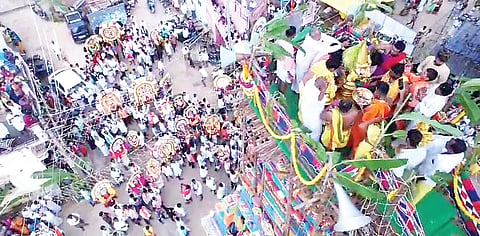 ಹುತ್ತದಮ್ಮ ದೇವಿ ದೇಗುಲದ ಕಲಶಾರೋಹಣ
