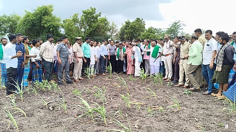 ಹರಪನಹಳ್ಳಿಯಲ್ಲಿ ಸಚಿವ ಜಮೀರ್ ಬರ ಅದ್ಯಯನ ಮಾಡಿದರು