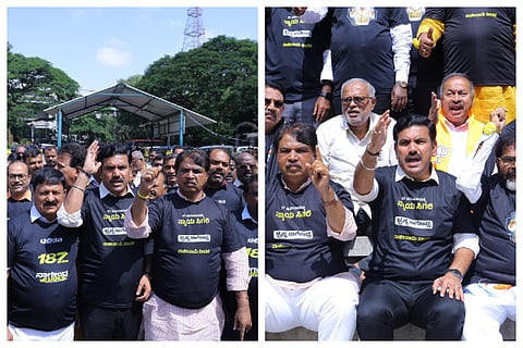BJP marches to Vidhana Soudha seeks Nagendra removal