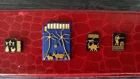 Artefacts made by the artist Raja