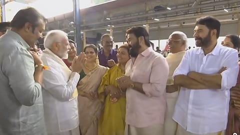 PM Modi as Mammootty