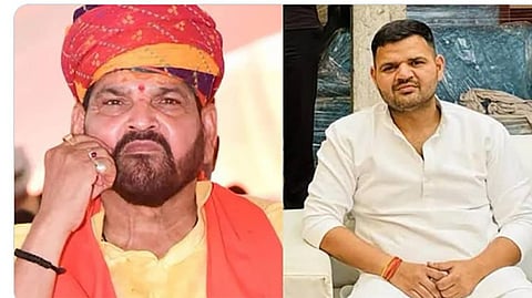 बृजभूषण और उनके बेटे करण भूषण