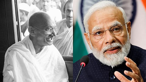 महात्मा गांधी - मोदी