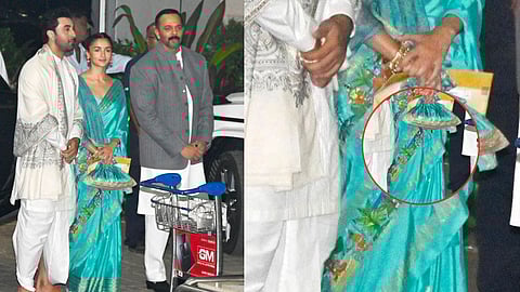 राम अमंदिर उद्घाटन: रामायण कहानी को दर्शानेवाले आलिया भट्ट की साडी