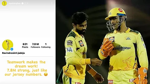 Jadeja Instagram story about Dhoni.
