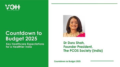 Dr Duru Shah, Founder President, The PCOS Society (India)