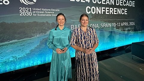 State Secretary in the Ministry of Foreign Affairs, Maria Varteressian and Minister of Fisheries and Oceans Cecilie Myrseth, Ministry of Trade, Industry and Fisheries.