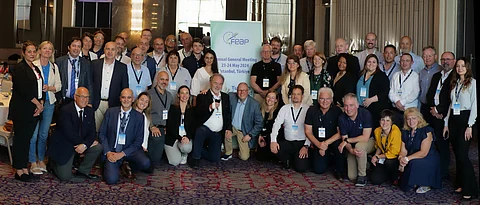 Members of the Federation of European Aquaculture Producers (FEAP) at the meeting in Istanbul.