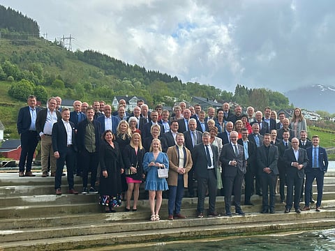 Salmon Group's shareholder network, pictured celebrating the organisation's 20th anniversary in May 2023.