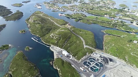 Aerial view of Bue's pilot facility at Bulandet.