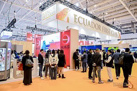 The Ecuador First Class Shrimp pavilion will cover an area of 467 m².