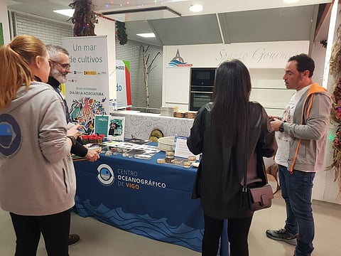 Workshop held by the IEO Vigo Oceanographic Center on Aquaculture Day in 2022.