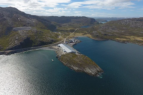 Grieg Seafood's new post-smolt unit in Finnmark, Norway.