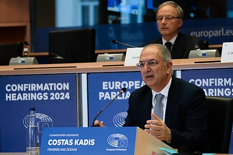 Costas Kadis during his confirmation hearing at the European Parliament in November 2024.