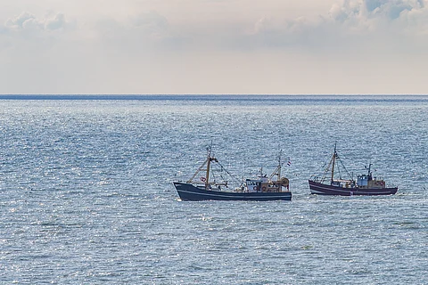 Fishing vessels in the North Sea.