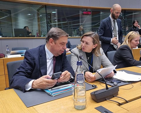 Spanish Fisheries Minister Luis Planas, at the EU Council of Ministers of Agriculture and Fisheries on 9 and 10 December,