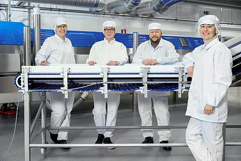 Hailia Quality Manager Minna Kaunisto, Production Director Taina Lahtinen, CTO Otto Kaukonen and CEO Michaela Lindström.