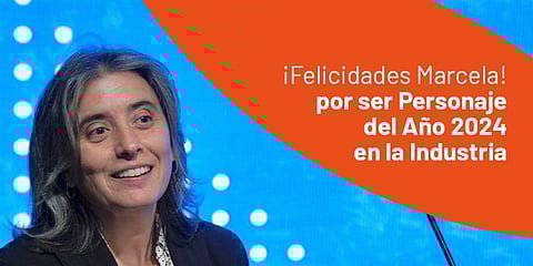 Greeting from SalmonChile to Marcela Bravo for her 'Person of the Year 2024' award.