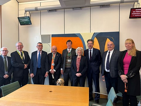 Members of the new All-Party Parliamentary Group for Shellfish Aquaculture, including newly-elected Chair Caroline Voaden MP.