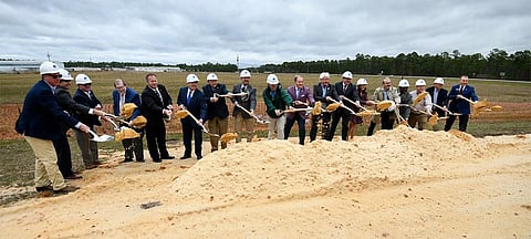 Representatives from Mississippi State University, Jackson County Economic Development Authority, Jackson County Board of Supervisors, Mississippi Senators and Representatives, and Jackson County Port Authority were on hand Monday to celebrate the groundbreaking of the Northern Gulf Aquatic Food Research Center.