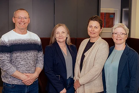 Kiwa's new additions to the audit team within FFF: (from left) Roy-Helge Andreassen, Sigrid Olaussen, Anne Rigmor Flutuen and Gøril Larsen.