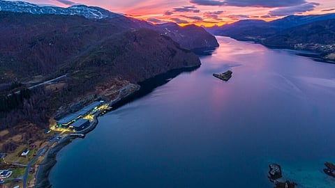 Benchmark Genetics land-based breeding facility in Salten, Norway.