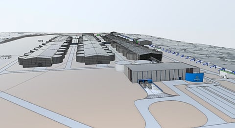 Virtual view of Samherji's Salmon Garden.