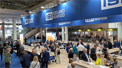 Iceland Seafood's booth at the Barcelona Seafood Expo 2025.
