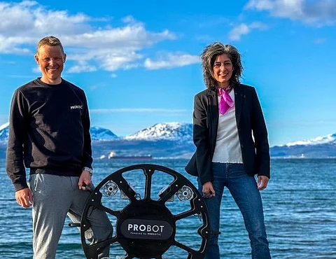 Mikkel Flom Pedersen, Founder Probotic AS and Michelle Opshaug, CEO Probotic AS