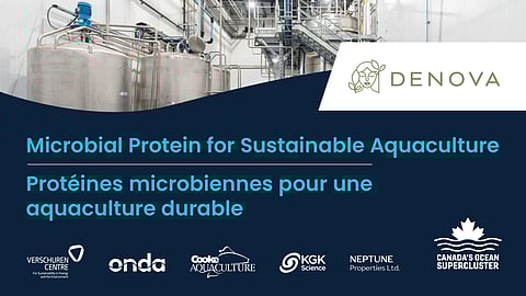 Microbial Protein for Sustainable Aquaculture project, led by DeNova.