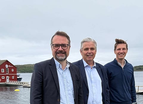 CEO Øyvind Løvdahl (left), Chairman of the Board Frode Blakstad and CFO Knut Idar Torgnes.