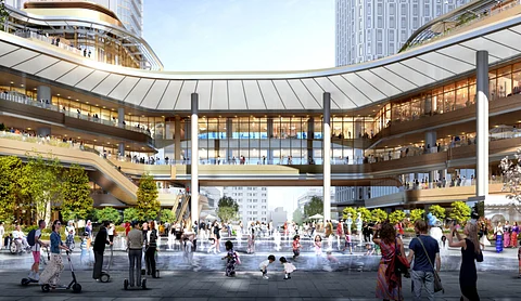 Gateway Park, Takanawa Gateway City, Tokyo.