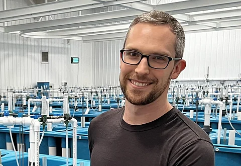 Sam May, new Genetic Services Lead for the United States and Canada at aquaculture biotechnology research firm CAT.