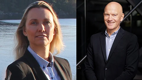Ingrid Lundamo and Jørn Pedersen, from Sjømat Norge.