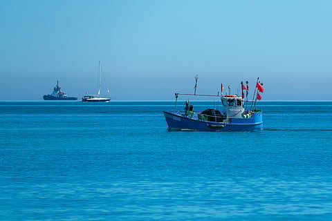Fishing boat on the Baltic Sea.