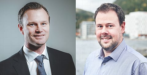 Simen Landmark (left) and Hans Jørgen Sandnes (right).