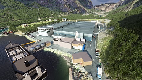 Tytlandsvik Aqua's completed facility with 6 halls.