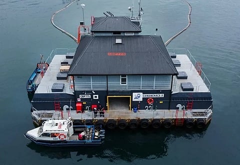 Salmones Camanchaca marine site.